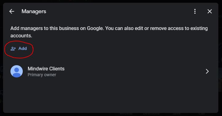 Step 6 - Giving your SEO Agency access to your Google Business Profile (GBP)